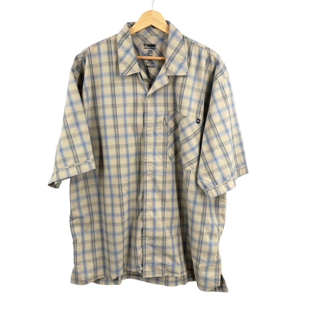 Blackhawk Warrior Wear Shirt Mens XL Plaid Button Up Short Sleeve Tactical